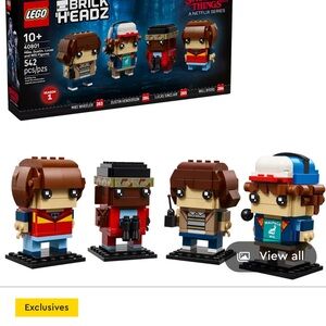 LEGO BrickHeadz Stranger Things Set with Red, Blue, and Brown